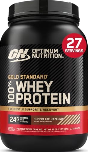 Optimum Nutrition Gold Standard Proteína de suero de leche, chocolate doble rico, 2 libras