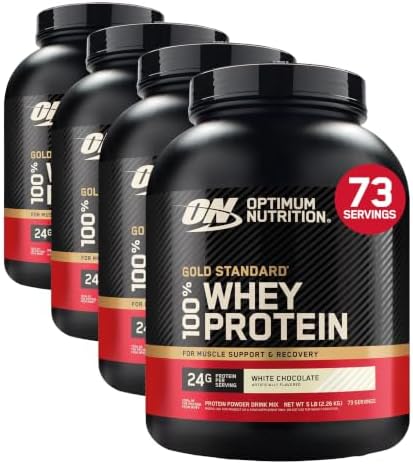Optimum Nutrition Gold Standard Proteína de suero de leche, chocolate doble rico, 2 libras