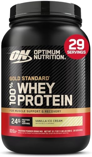 Optimum Nutrition Gold Standard Proteína de suero de leche, chocolate doble rico, 2 libras